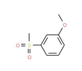 3-Methoxyphenylmethylsulfone - chemical structure image