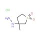 (3-methyl-1,1-dioxidotetrahydrothien-3-yl)hydrazine hydrochloride - chemical structure image