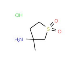 3-Methyl-1,1-dioxo-tetrahydro-1lambda*6*-thiophen-3-ylamine hydrochloride - chemical structure image
