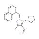 3-methyl-1-(1-naphthylmethyl)-5-pyrrolidin-1-yl-1H-pyrazole-4-carbaldehyde - chemical structure image