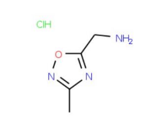 [(3-Methyl-1,2,4-oxadiazol-5-yl)methyl]amine hydrochloride - chemical structure image