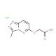 (3-Methyl-[1,2,4]triazolo[4,3-b]pyridazin-6-yloxy)-acetic acid hydrochloride - chemical structure image