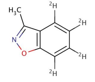 3-Methyl-1,2-benzisoxazole-d4 - chemical structure image