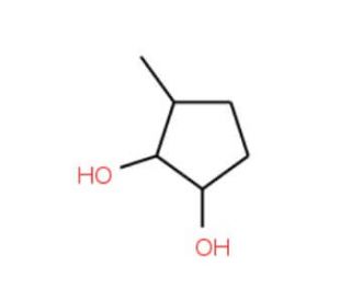 3-Methyl-1,2-cyclopentanediol, mixture of diastereomers (CAS 27583-37-5) - chemical structure image
