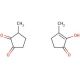3-Methyl-1,2-cyclopentanedione (CAS 765-70-8) - chemical structure image