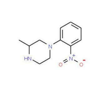 3-Methyl-1-(2-nitro-phenyl)piperazine (CAS 398470-53-6) - chemical structure image