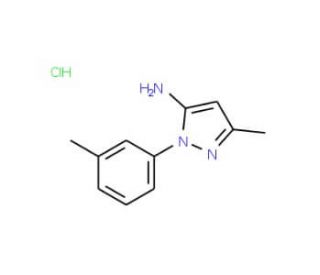 3-methyl-1-(3-methylphenyl)-1H-pyrazol-5-amine hydrochloride (CAS 92721-83-0) - chemical structure image