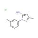 3-methyl-1-(3-methylphenyl)-1H-pyrazol-5-amine hydrochloride (CAS 92721-83-0) - chemical structure image