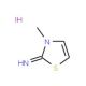 3-methyl-1,3-thiazol-2(3H)-imine hydroiodide (CAS 56010-23-2) - chemical structure image