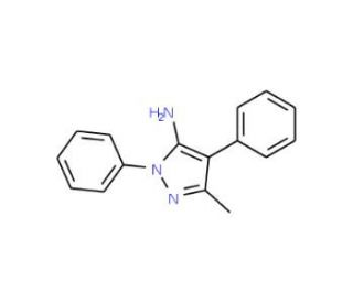 3-methyl-1,4-diphenyl-1H-pyrazol-5-amine (CAS 58314-81-1) - chemical structure image