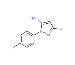 3-Methyl-1-(4-methylphenyl)-1H-pyrazol-5-amine (CAS 62535-60-8) - chemical structure image