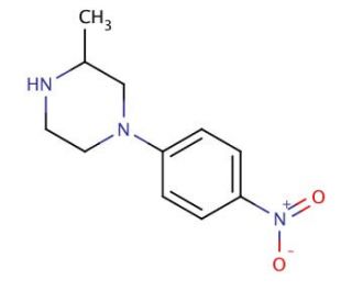 3-Methyl-1-(4-nitrophenyl)piperazine (CAS 329922-44-3) - chemical structure image