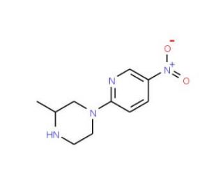 3-Methyl-1-(5-nitropyridin-2-yl)piperazine (CAS 773879-30-4) - chemical structure image
