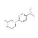 3-Methyl-1-(5-nitropyridin-2-yl)piperazine (CAS 773879-30-4) - chemical structure image