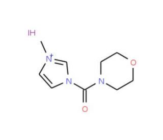 3-methyl-1-(morpholin-4-ylcarbonyl)-1H-imidazol-3-ium iodide - chemical structure image