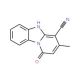 3-Methyl-1-oxo-1,5-dihydro-benzo[4,5]imidazo[1,2-a]pyridine-4-carbonitrile (CAS 60792-57-6) - chemical structure image