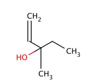 3-Methyl-1-penten-3-ol (CAS 918-85-4) - chemical structure image