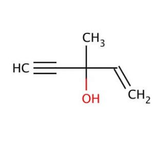 3-Methyl-1-penten-4-yn-3-ol (CAS 3230-69-1) - chemical structure image