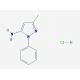 3-methyl-1-phenyl-1H-pyrazol-5-amine hydrochloride (CAS 20737-88-6) - chemical structure image