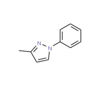 3-Methyl-1-phenyl-1H-pyrazole (CAS 1128-54-7) - chemical structure image