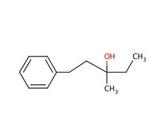 3-Methyl-1-phenyl-3-pentanol (CAS 10415-87-9) - chemical structure image