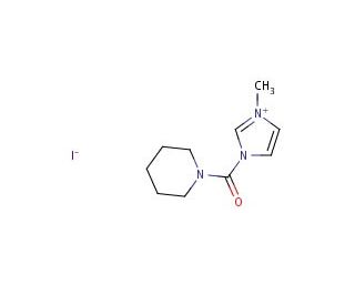 3-methyl-1-(piperidin-1-ylcarbonyl)-1H-imidazol-3-ium iodide - chemical structure image