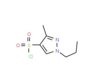 3-Methyl-1-propyl-1H-pyrazole-4-sulfonyl chloride - chemical structure image