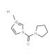 3-methyl-1-(pyrrolidin-1-ylcarbonyl)-1H-imidazol-3-ium iodide - chemical structure image