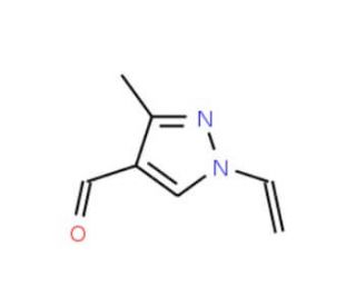 3-Methyl-1-vinyl-1H-pyrazole-4-carbaldehyde (CAS 120841-95-4) - chemical structure image