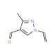 3-Methyl-1-vinyl-1H-pyrazole-4-carbaldehyde (CAS 120841-95-4) - chemical structure image