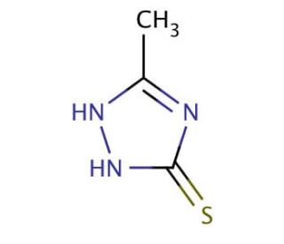 3-methyl-1H-1,2,4-triazole-5-thiol (CAS 7271-44-5) - chemical structure image