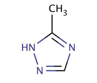 3-Methyl-1H-1,2,4-triazole (CAS 7170-01-6) - chemical structure image