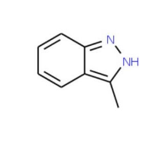 3-Methyl-1H-indazole (CAS 3176-62-3) - chemical structure image