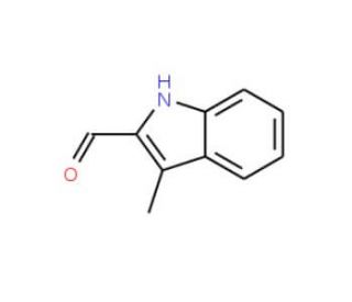3-Methyl-1H-indole-2-carbaldehyde (CAS 5257-24-9) - chemical structure image