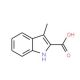 3-methyl-1H-indole-2-carboxylic acid (CAS 10590-73-5) - chemical structure image