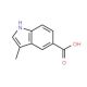 3-Methyl-1H-indole-5-carboxylic acid 的分子结构, CAS编号: 588688-44-2 3-Methyl-1H-indole-5-carboxylic acid (CAS 588688-44-2) - chemical structure image