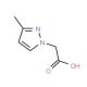 (3-methyl-1H-pyrazol-1-yl)acetic acid (CAS 180741-30-4) - chemical structure image