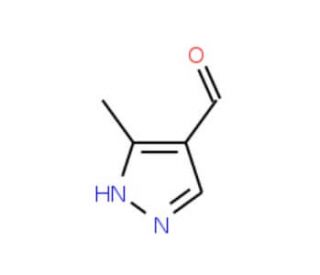 3-methyl-1H-pyrazole-4-carbaldehyde (CAS 112758-40-4) - chemical structure image