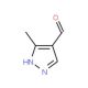 3-Methyl-1H-pyrazole-4-carboxaldehyde (CAS 112758-40-4) - chemical structure image