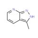 3-Methyl-1H-pyrazolo[3,4-b]pyridine (CAS 116834-96-9) - chemical structure image