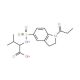 3-Methyl-2-{[(1-propionyl-2,3-dihydro-1H-indol-5-yl)sulfonyl]amino}butanoic acid - chemical structure image