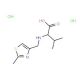 3-methyl-2-{[(2-methyl-1,3-thiazol-4-yl)methyl]amino}butanoic acid dihydrochloride - chemical structure image