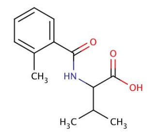 3-methyl-2-[(2-methylbenzoyl)amino]butanoic acid - chemical structure image