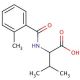 3-methyl-2-[(2-methylbenzoyl)amino]butanoic acid - chemical structure image