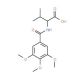 3-methyl-2-[(3,4,5-trimethoxybenzoyl)amino]butanoic acid (CAS 93709-68-3) - chemical structure image
