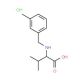 3-methyl-2-{[(3-methylphenyl)methyl]amino}butanoic acid hydrochloride - chemical structure image