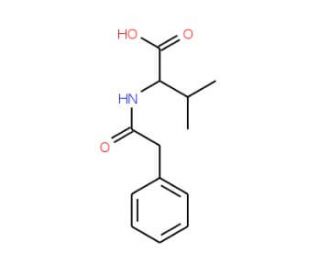 3-methyl-2-[(phenylacetyl)amino]butanoic acid - chemical structure image