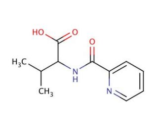 3-methyl-2-[(pyridin-2-ylcarbonyl)amino]butanoic acid - chemical structure image