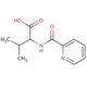 3-methyl-2-[(pyridin-2-ylcarbonyl)amino]butanoic acid - chemical structure image