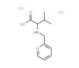 3-methyl-2-[(pyridin-2-ylmethyl)amino]butanoic acid dihydrochloride - chemical structure image
